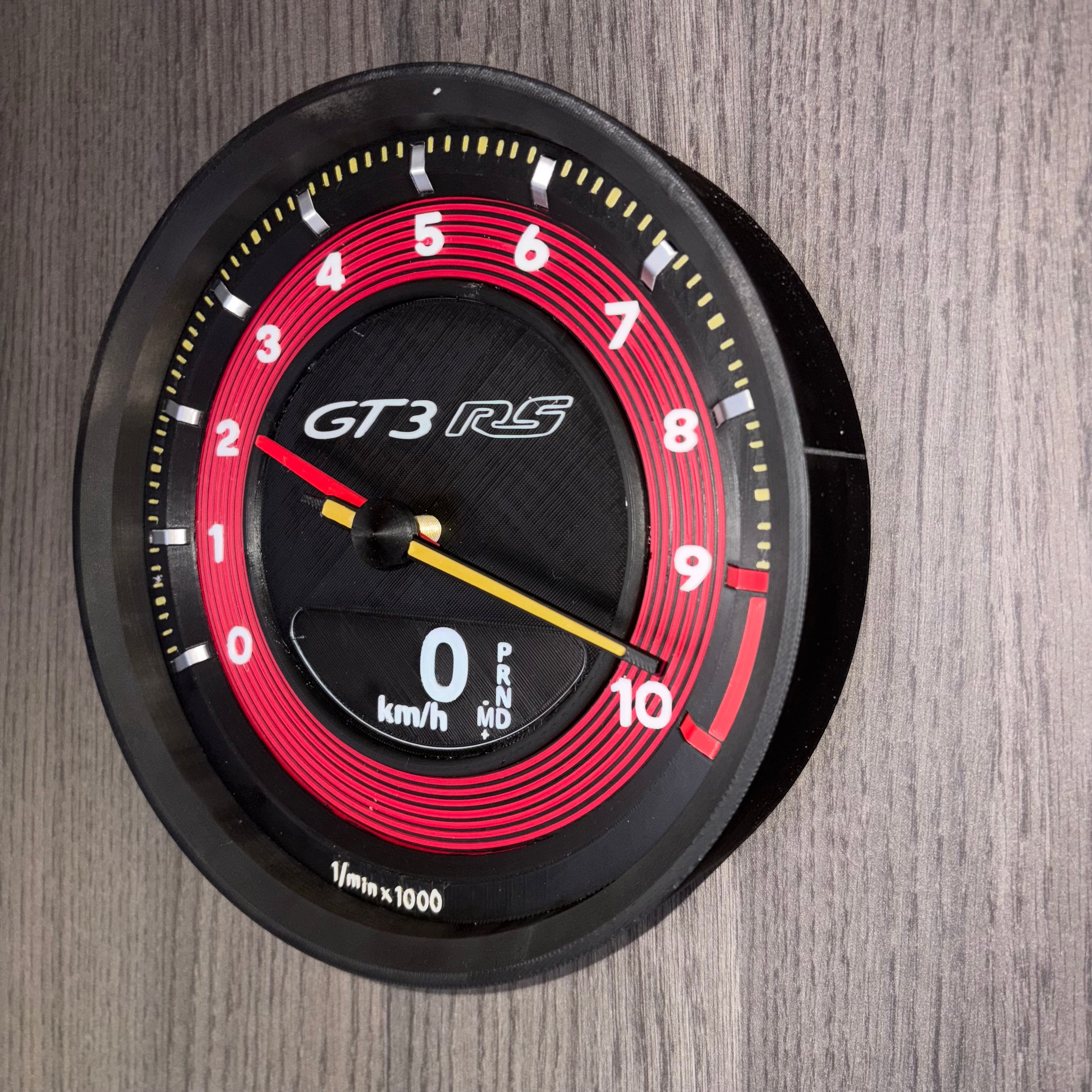 Orologio PORSCHE GT3RS 992 da PARETE