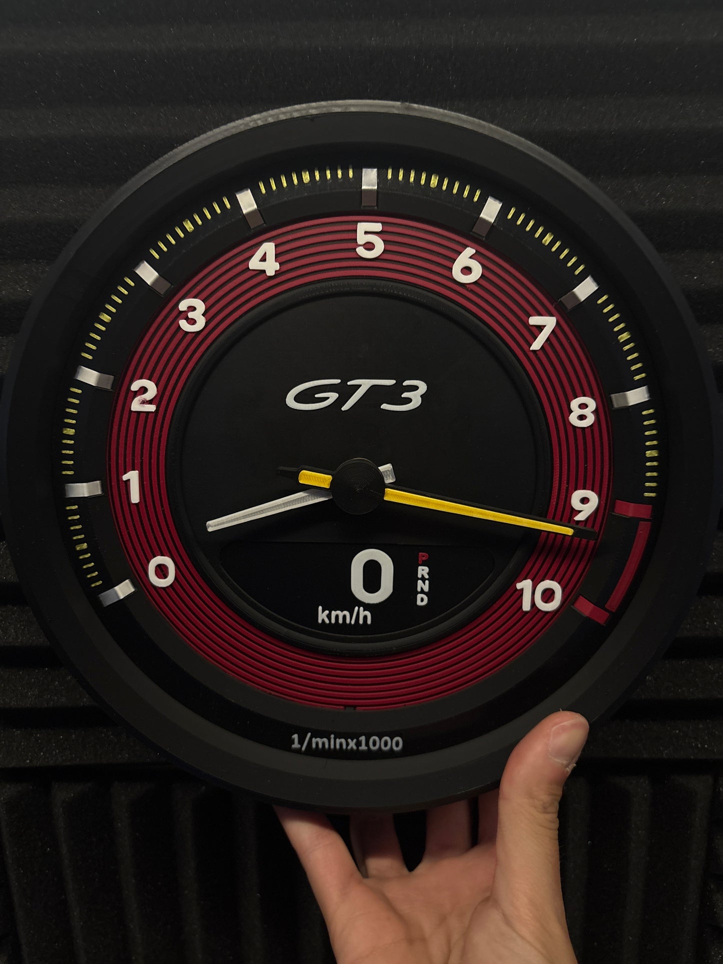 PORSCHE 911 GT3 Tachometer inspired Wall Clock