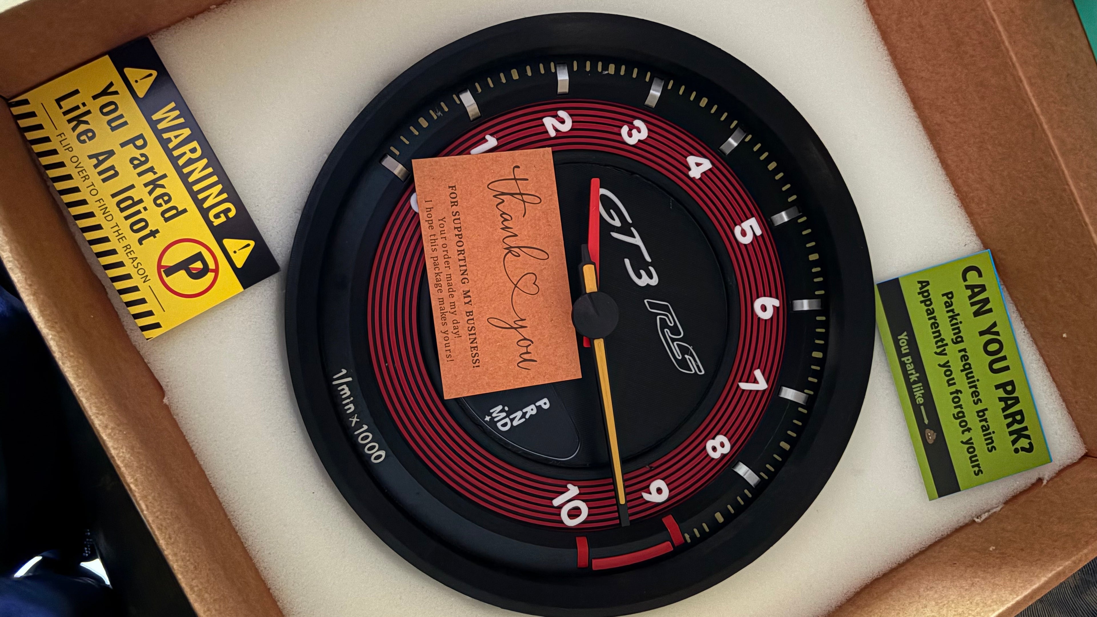 Orologio PORSCHE GT3RS 992 da PARETE
