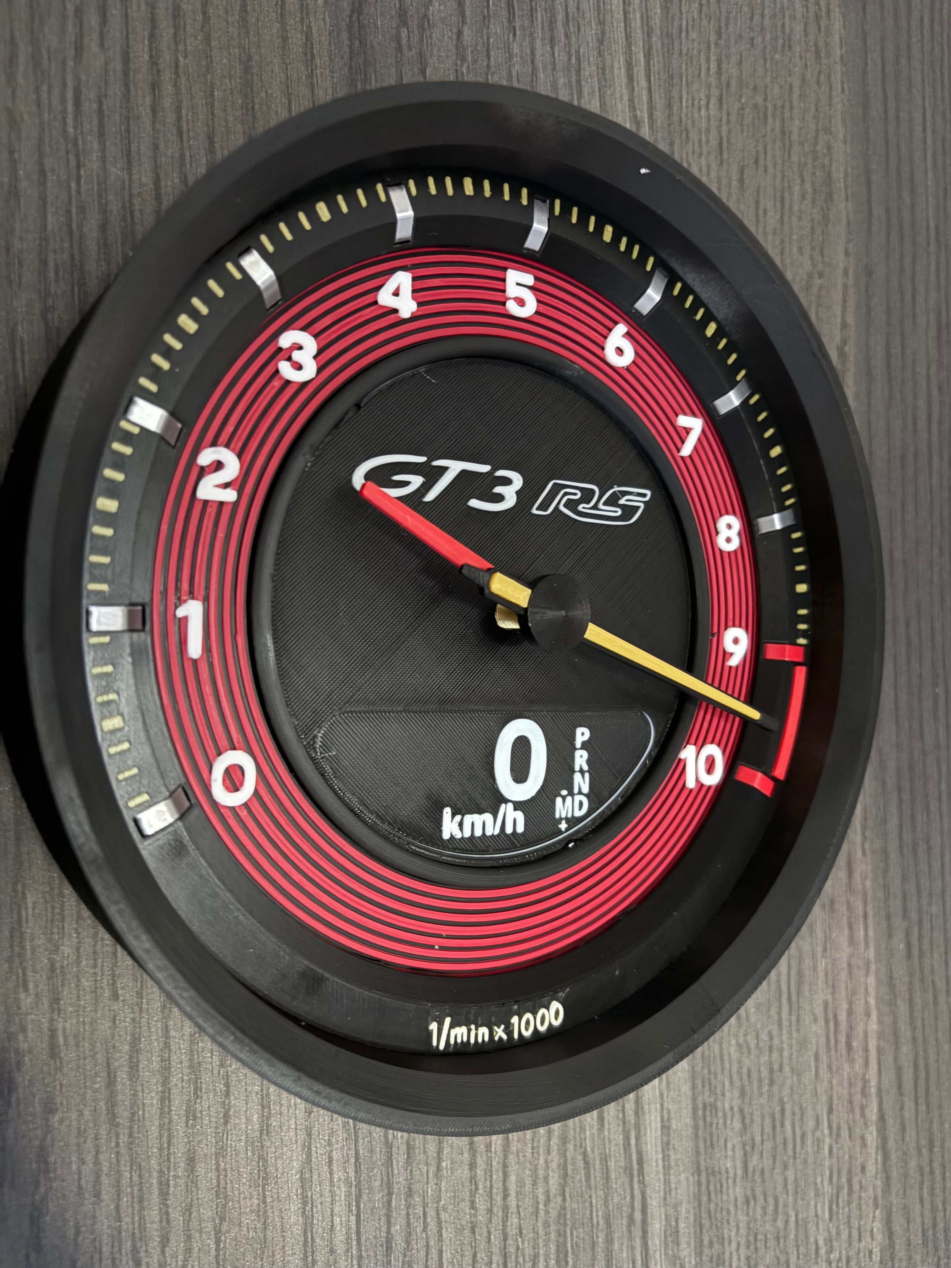 Orologio PORSCHE GT3RS 992 da PARETE