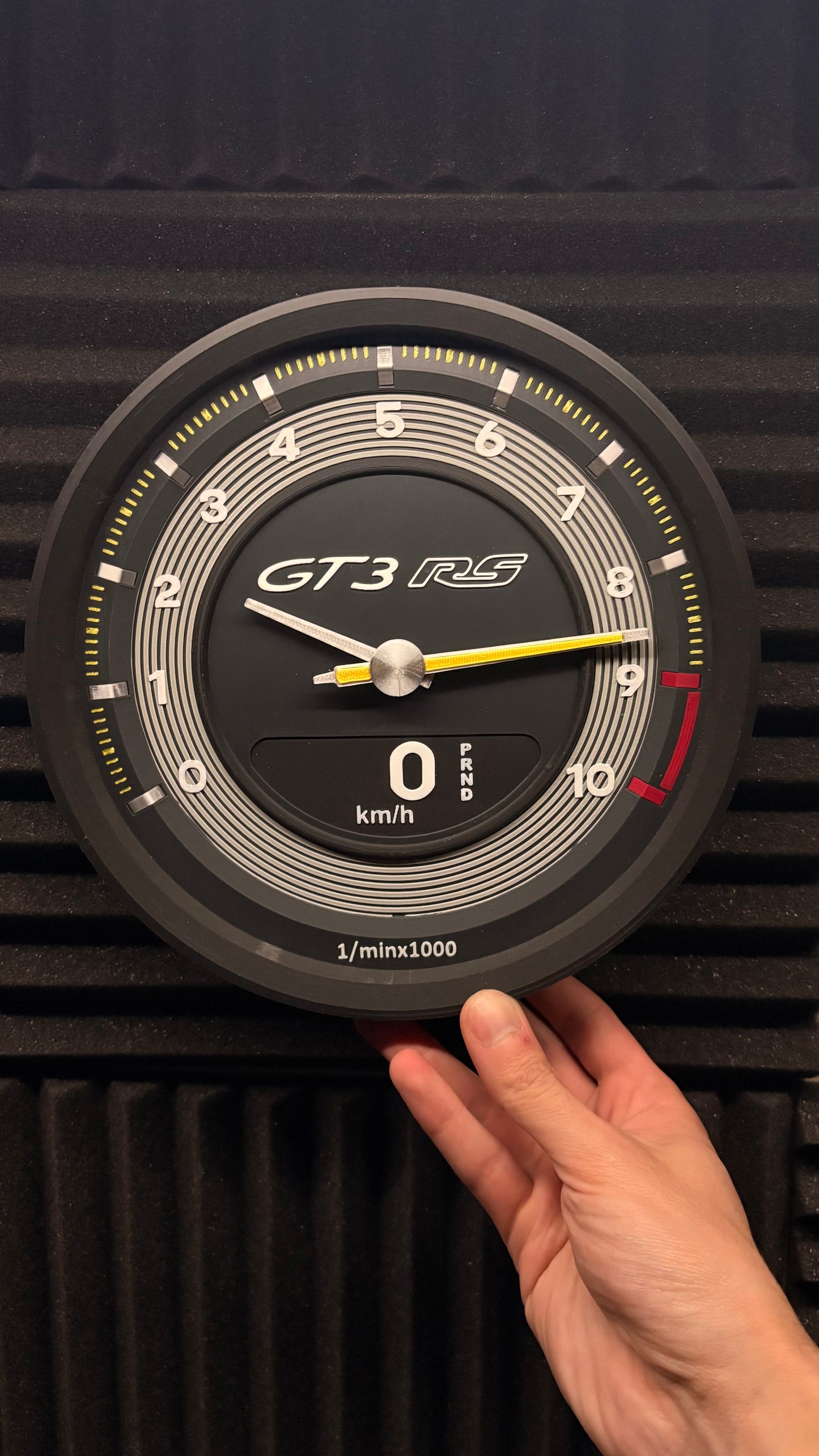 Porsche GT3RS 992 Wall CLock DIGITAL FILE STL 3MF