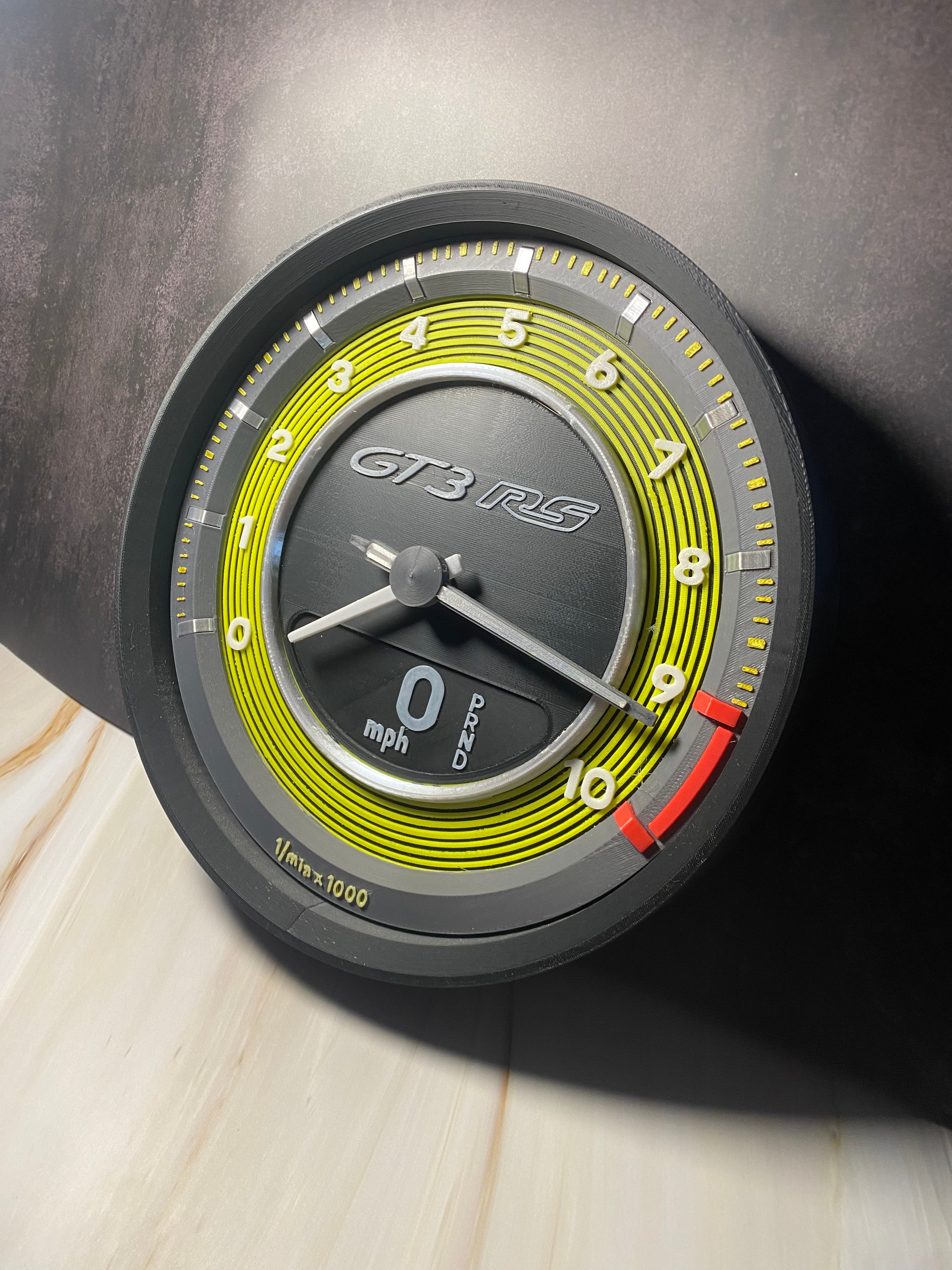 Orologio PORSCHE GT3RS 992 da PARETE