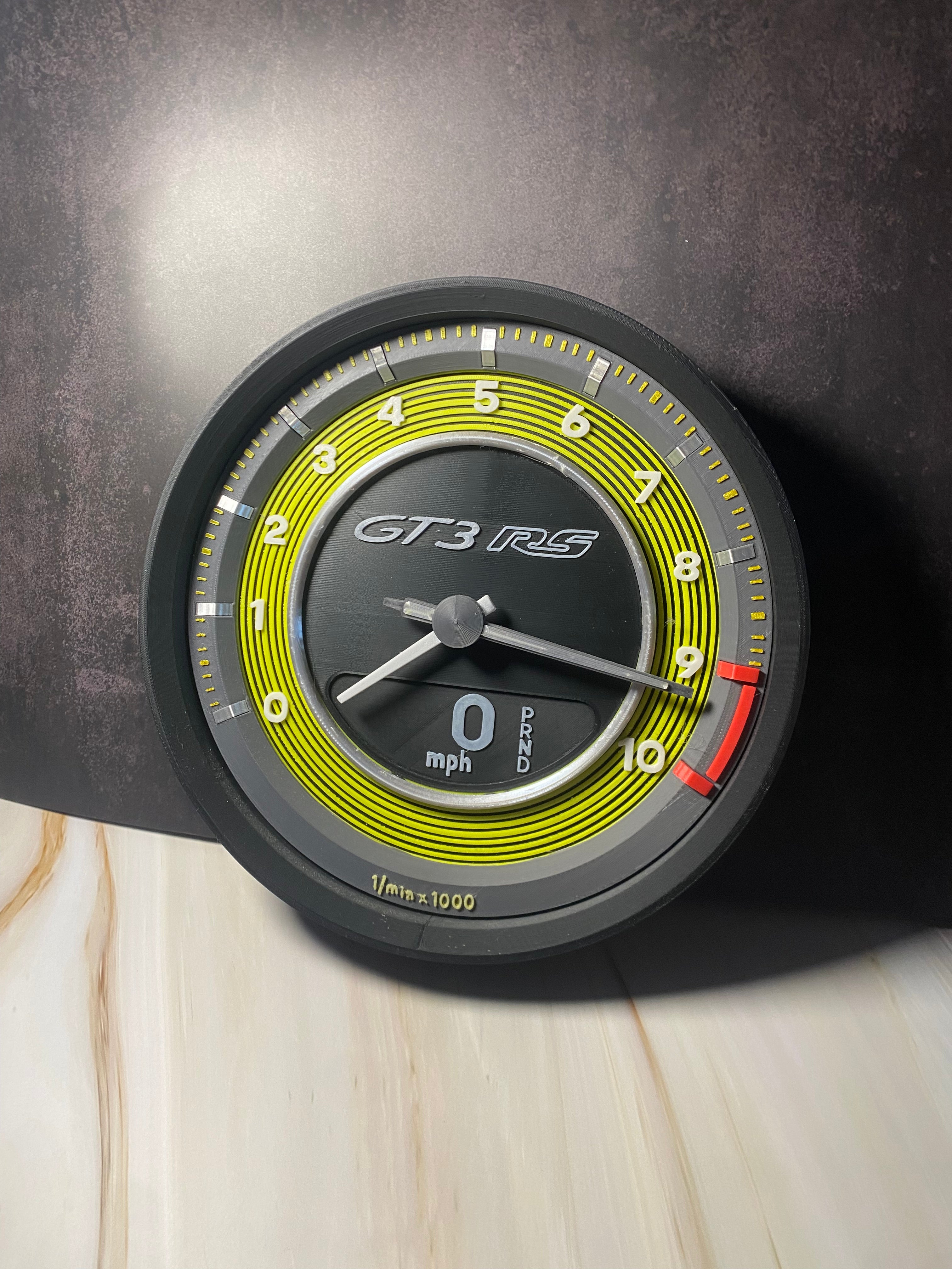 Orologio PORSCHE GT3RS 992 da PARETE