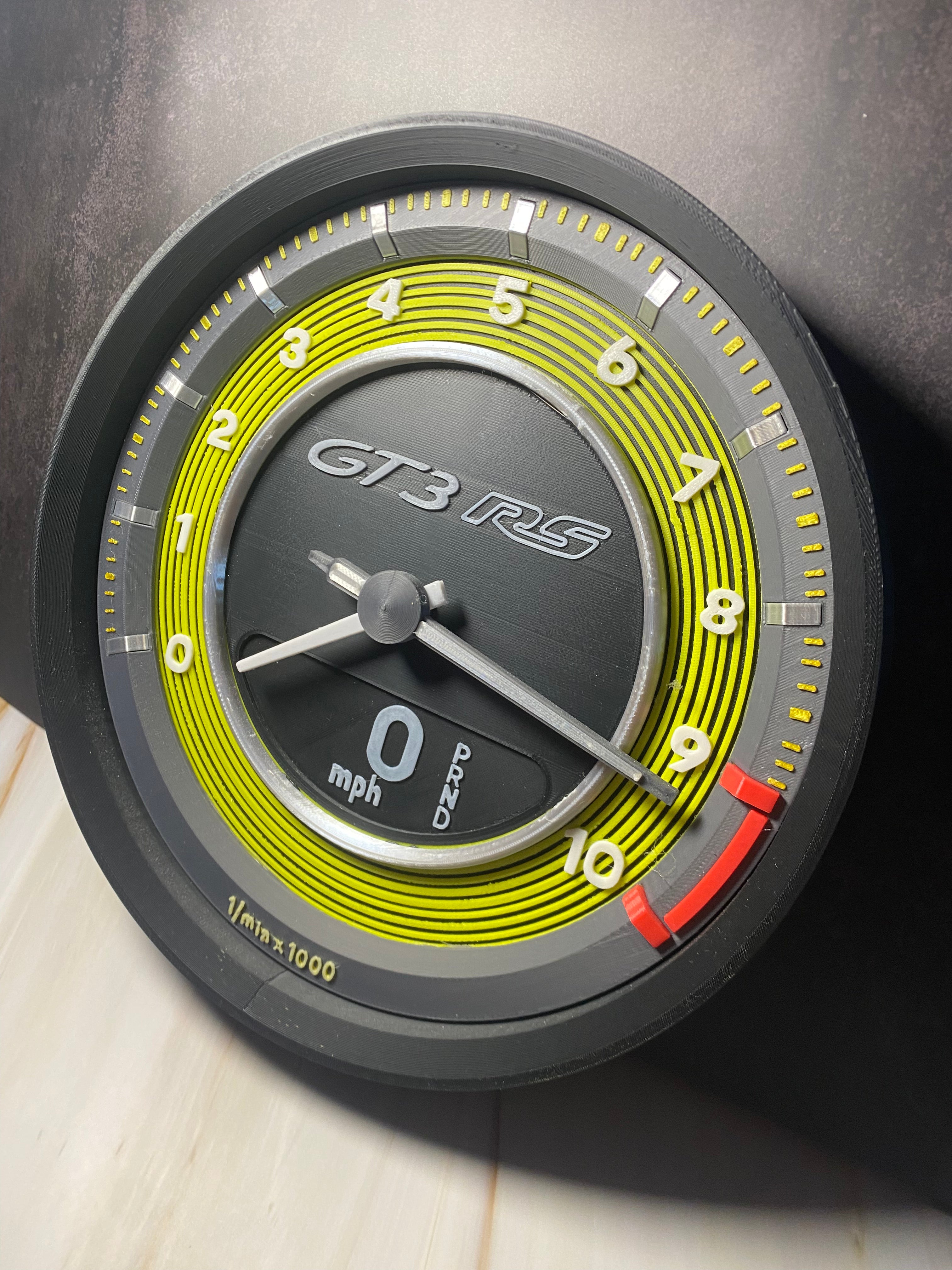 Orologio PORSCHE GT3RS 992 da PARETE