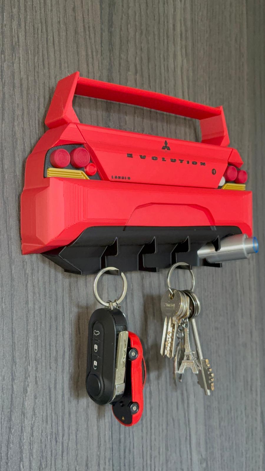 Lancer EVO IX Key Holder STL 3MF DIGITAL File