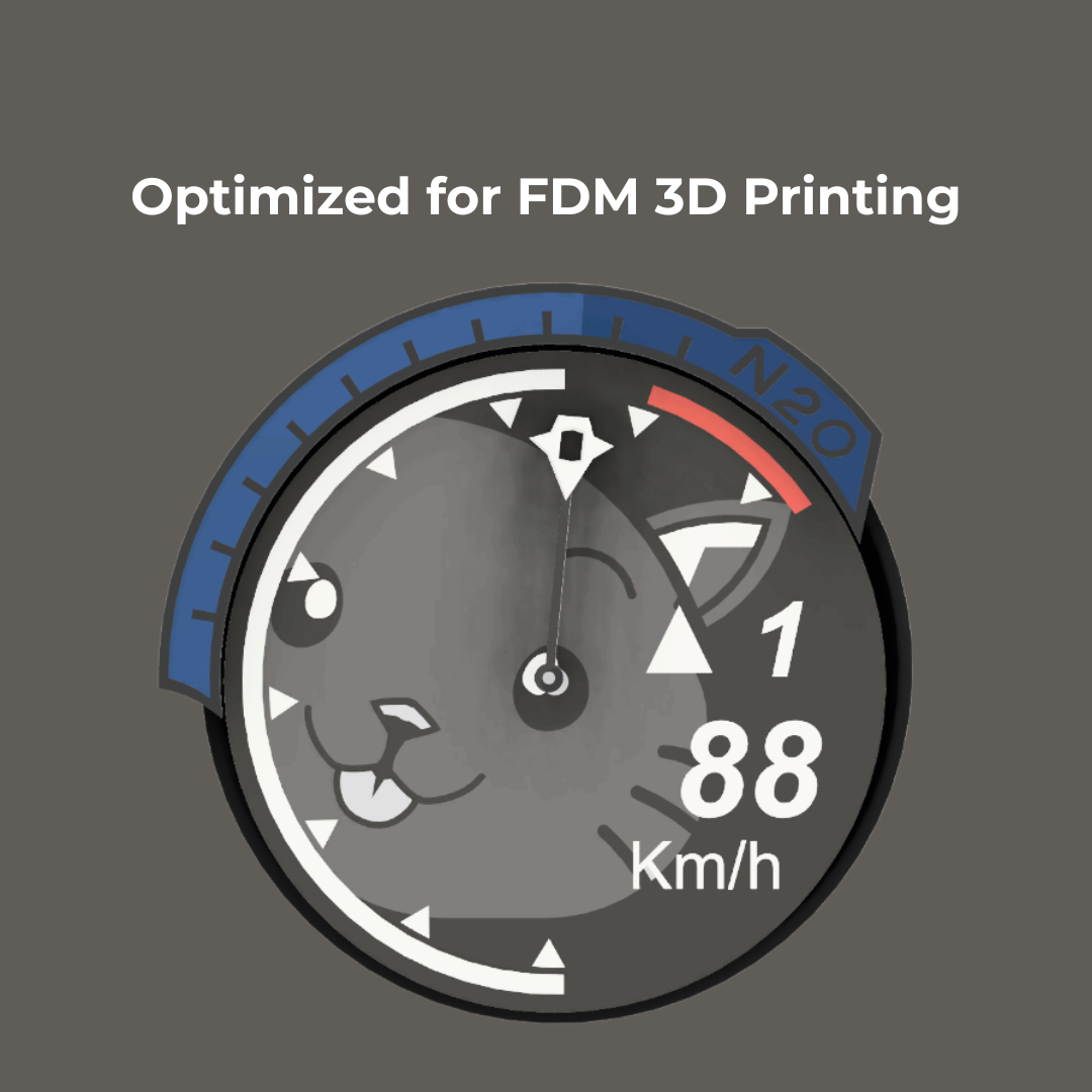 Need For Speed Underground 2 Tachometer Clock – STL Files (4 Designs Bundle)
