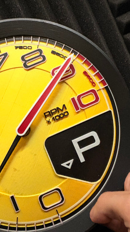 NEW FERRARI DIGITAL TACH WALL CLOCK STL TO 3DPRINT