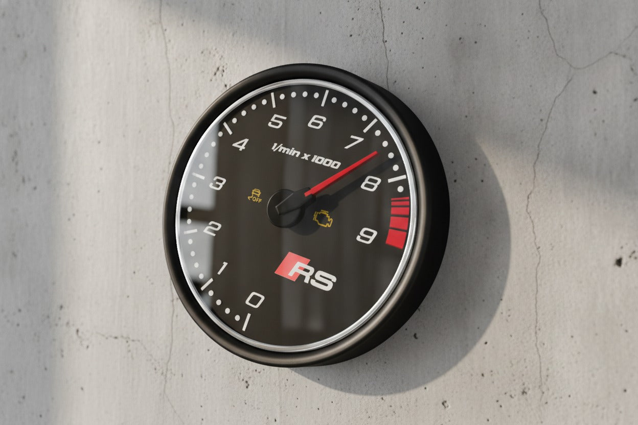 AUDI RS Wall Clock inspired Design Tacho