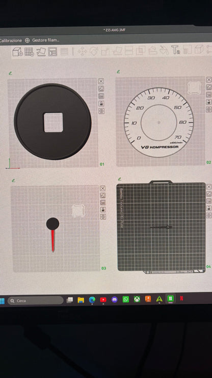 AMG & Porsche GTS Tachometer Wall Clock Bundle – 3D Printing Files STL & 3MF