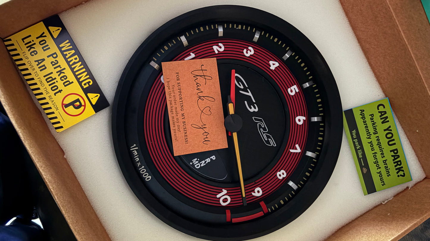 Orologio PORSCHE GT3RS 992 da PARETE