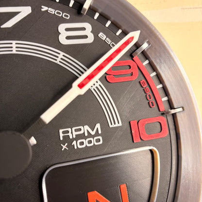 FERRARI 458 Pista Tachometer inspired Wall Clock