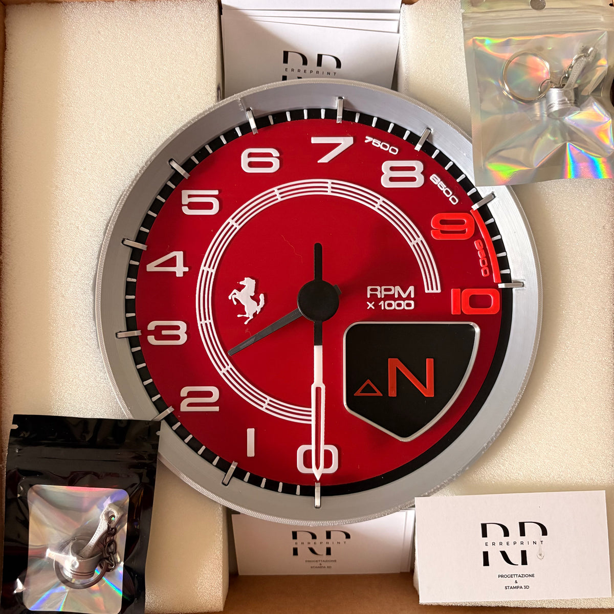 Ferrari 458 Wanduhr