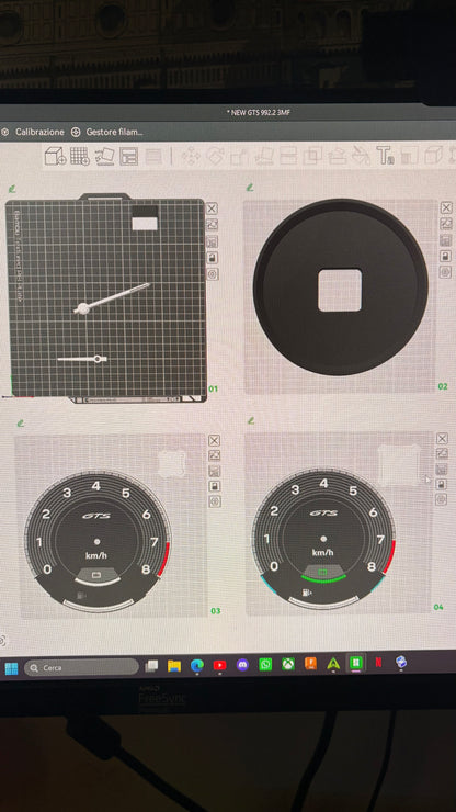 AMG & Porsche GTS Tachometer Wall Clock Bundle – 3D Printing Files STL & 3MF
