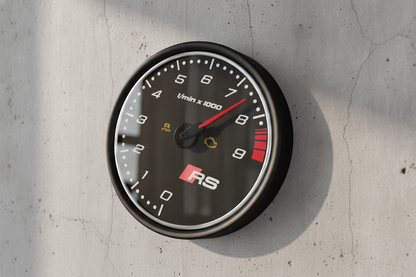 AUDI RS WALL CLOCK STL 3MF DIGITAL FILE FOR 3D PRINT