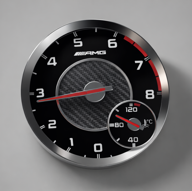 Mercedes AMG Tachometer Wall Clock