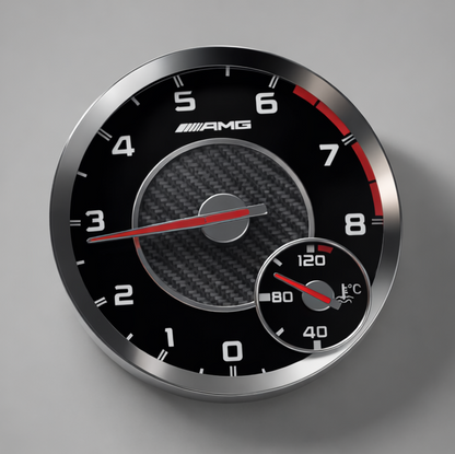 Mercedes AMG Tachometer Wall Clock