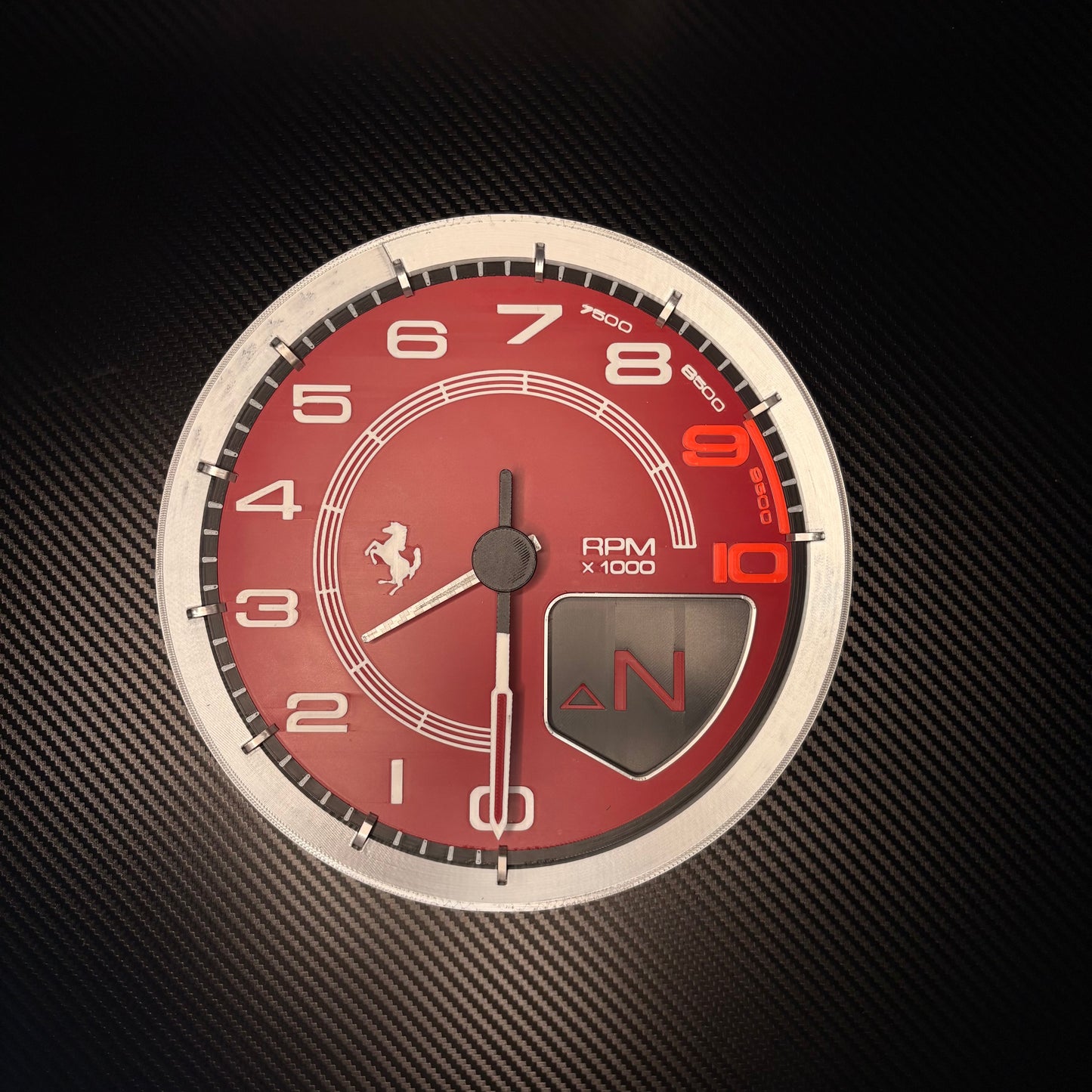 Ferrari 458 488 Pista Wall Clock STL 3mf DIGITAL FILE 3DPRINT