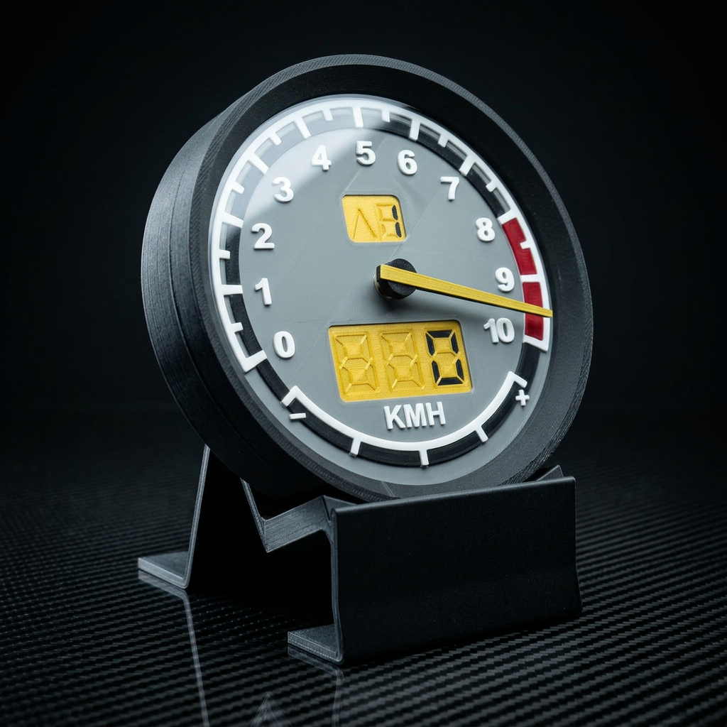 NFS MOST WANTED STL 3MF DESK CLOCK DIGITAL FILE 3D PRINT