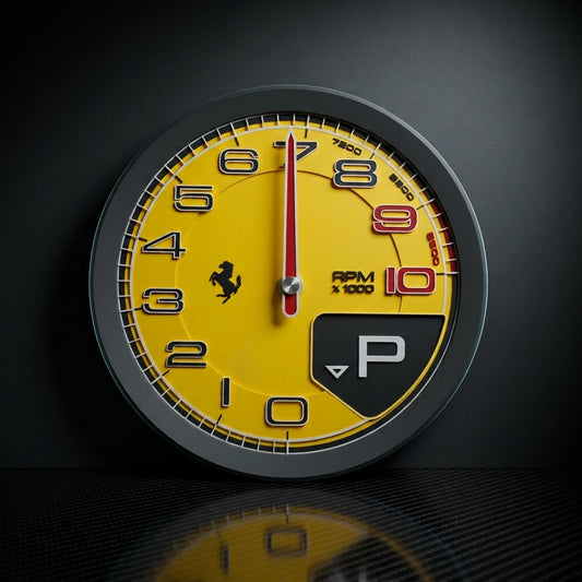 NEUE FERRARI DIGITALE TACHO-WANDUHR STL FÜR 3D-DRUCK