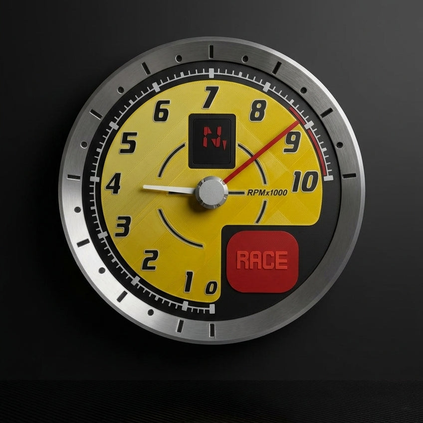 FERRARI F430 Scuderia STL-DATEI Tachometer-Wanduhr