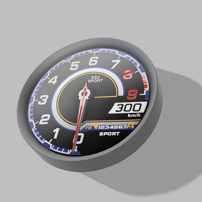 LAMBORGHINI WALL CLOCK DIGITAL FILE 3DPRINT