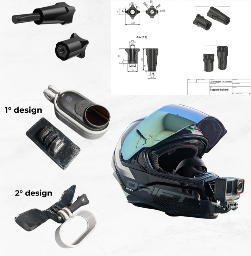 Kit Supporto + Cover Orizzontale/Verticale per Insta360 GO 3S