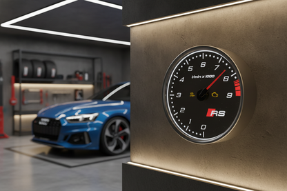 AUDI RS WALL CLOCK STL 3MF DIGITAL FILE FOR 3D PRINT