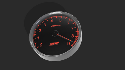 Subaru STI Tachometer – File Digitale STL / 3MF Wall Clock