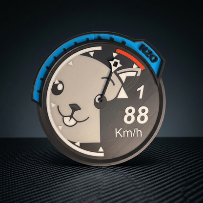 Wanduhr im Stil von Need For Speed U2