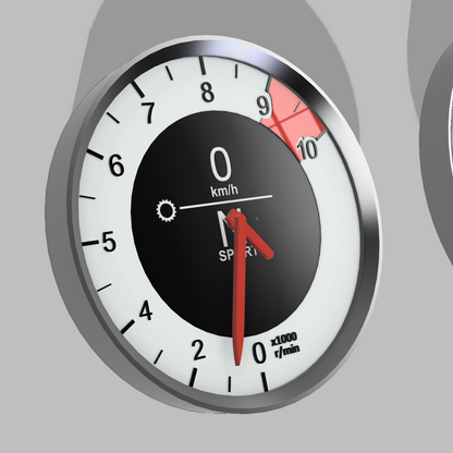 STL Lexus LFA Wall Clock 3mf DIGITAL FILE for 3D Print