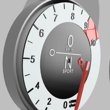 STL Lexus LFA Wall Clock 3mf DIGITAL FILE for 3D Print