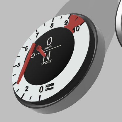 STL Lexus LFA Wall Clock 3mf DIGITAL FILE for 3D Print