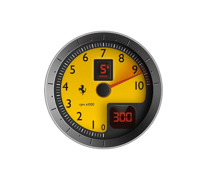 FERRARI F430 Scuderia STL FILE Tachometer Wall Clock