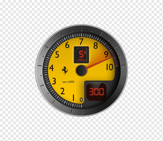 FERRARI F430 Scuderia Inspired Tachometer Wall Clock
