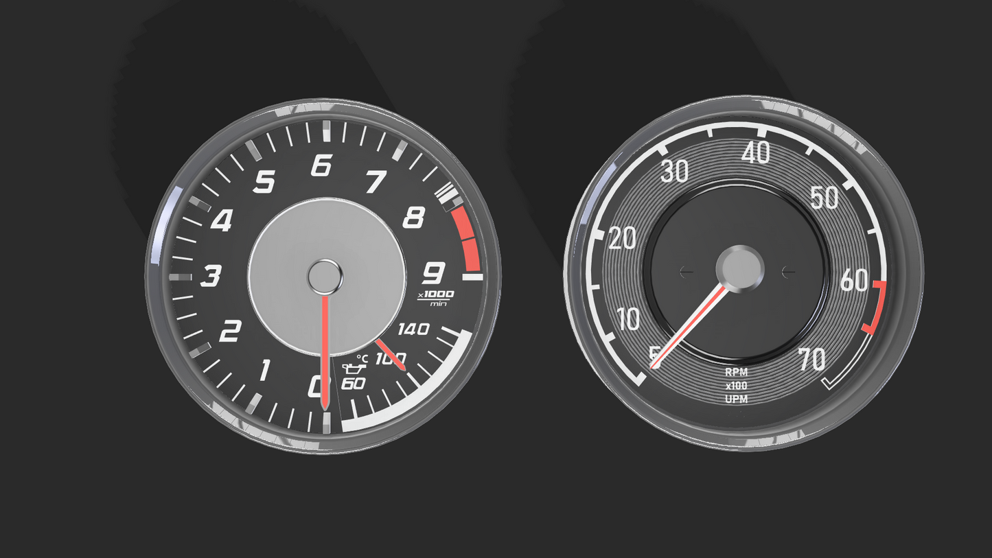 KIT 2 AMG WALL CLOCK (SLS GTR AND OLD CLASSIC)