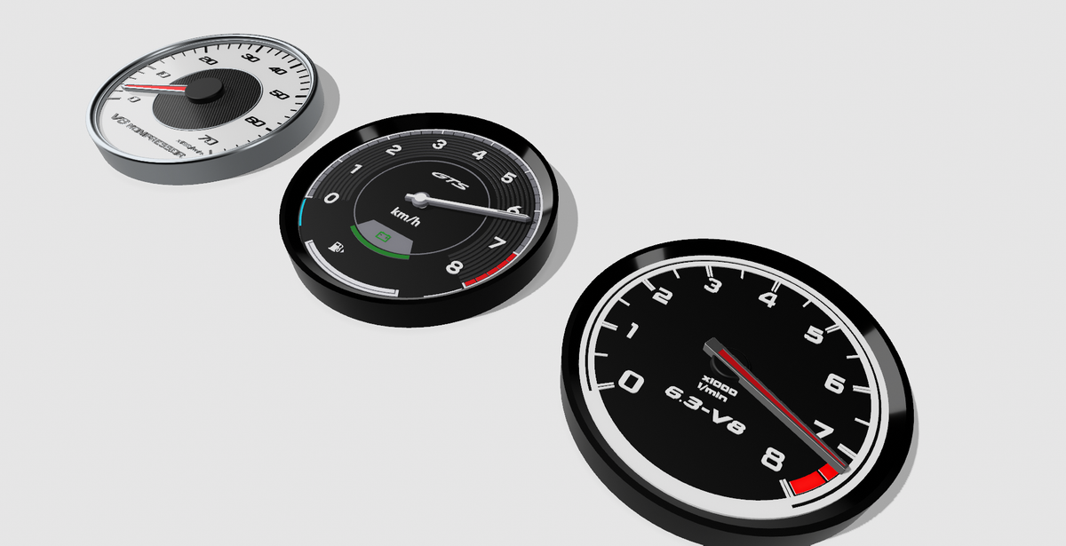 AMG & Porsche GTS Tachometer Wall Clock Bundle – 3D Printing Files STL & 3MF